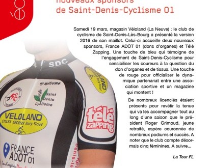 Article SDC dans magazine TELE ZAPPING C’est un bel article que notre ami Ludovic Miel a rédigé dans le numéro 201 du magazine TELE ZAPPING (2 au 15 avril)