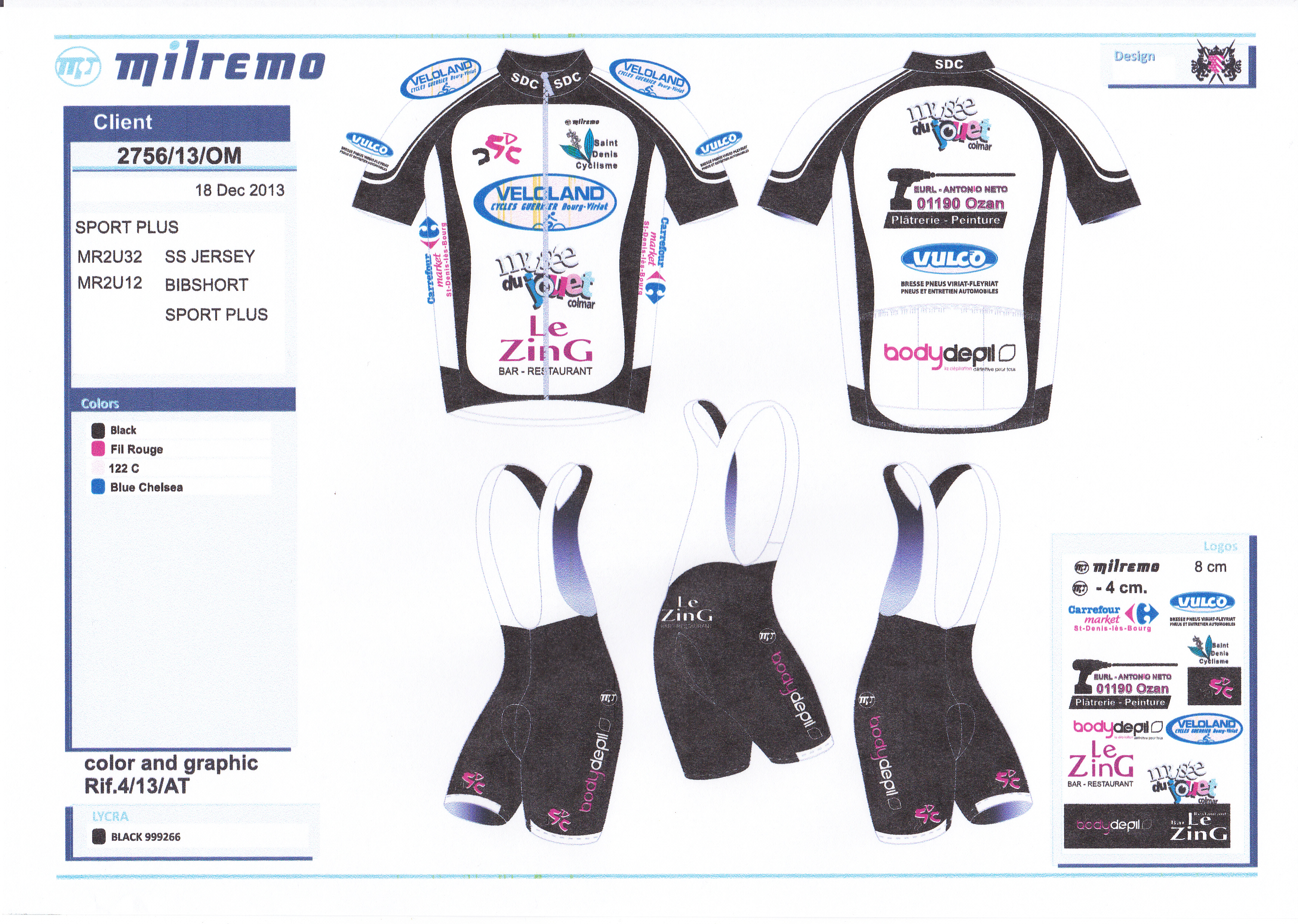 Le SDC vous présente son maillot 2014